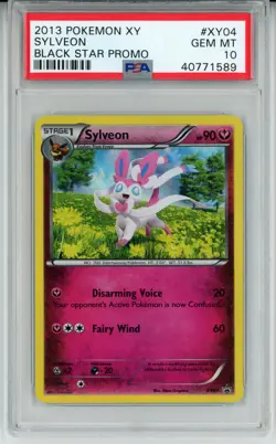 POKEMON XY BLACK STAR PROMO SYLVEON #XY04 HOLO FOIL PSA 10 GEM MINT #40771589 - Image 1