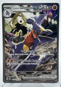 Cynthia’s Garchomp Ex 232/182 SIR Destined Rivals NM Pokemon TCG NM - Image 1