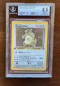 1999 Pokemon Jungle 1st Edition #05 Kangaskhan BGS 8.5 - Image 1