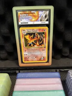 Pokemon Blaine's Charizard 2/132 Holo Gym Challenge ACE 9 MINT - Image 1