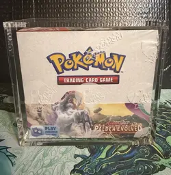 Sealed Pokemon Scarlet & Violet Paldea Evolved Booster Box W/ Acrylic SEE PICS - Image 1