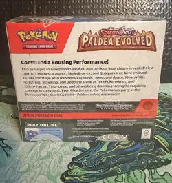 Sealed Pokemon Scarlet & Violet Paldea Evolved Booster Box W/ Acrylic SEE PICS - Image 2