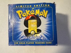 1999 Pokemon - Mewtwo - 23k Gold Plated Trading - BLUE BOX - Image 3