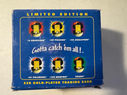 1999 Pokemon - Mewtwo - 23k Gold Plated Trading - BLUE BOX - Image 5