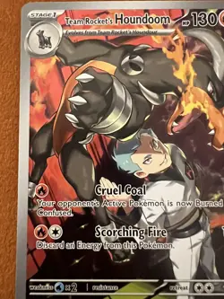 Pokemon TCG Team Rockets Houndoom 191 182 Holo Rare Destined RivalsNM - Image 3