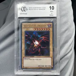 Red-Eyes B. Dragon Yugioh 2010 Legendary Collection BccG 10 Mint - Image 1