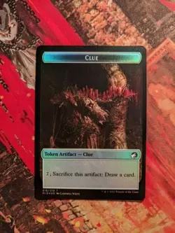 MTG Card: (1x) Spider // Clue Double-Sided TOKEN (Innistrad: Midnight Hunt) FOIL - Image 2