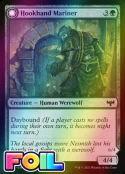 x1 Hookhand Mariner // Riphook Raider VOW MTG 203/277 FOIL COMMON M/NM 1x - Image 1