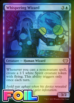 x1 Whispering Wizard VOW MTG 88/277 FOIL UNCOMMON M/NM 1x - Image 1