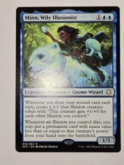 MTG Minn, Wily Illusionist AFR Commander 016/062 Regular Rare - Image 2