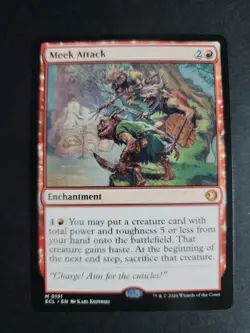Meek Attack Mythic MTG Lorwyn Eclipsed - Image 1