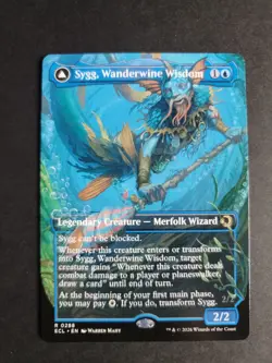 Sygg, Wanderwine Wisdom (Borderless) Rare MTG Lorwyn Eclipsed - Image 1