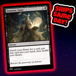 Demonic Tutor - Custom Art Magic: The Gathering Playtest Card - Commander EDH - Image 1