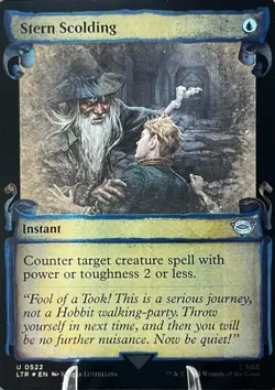 MTG LOTR’s Tales of Middle Earth #522 Stern Scolding Showcase Foil Rare NM - Image 1