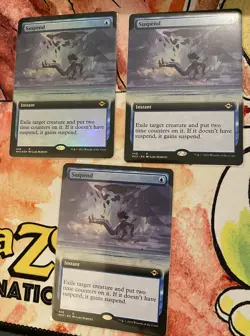 MTG Suspend X3 Modern Horizons 2 448 Rare X1 Foil X2 Non Extended Art mtg - Image 1