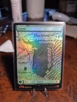 Forest basic land FOIL #0280 MTG LOTR Buckland/the old forest - Image 1