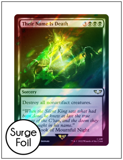1x Their Name Is Death, Surge Foil, Warhammer 40k, Magic MTG NM - Image 1