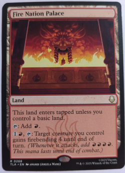 MTG Magic The Gathering - Fire Nation Palace - TLA (#268) REG NM - Image 1