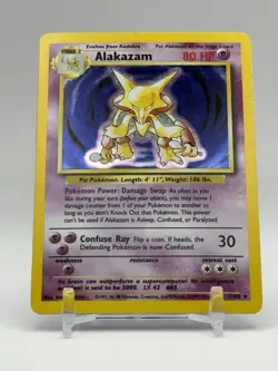 Pokemon TCG Alakazam Base Set 1/102 Holo 1999-2000 Wizards Base Set Copyright... - Image 1