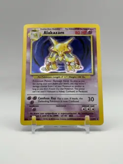 Pokemon TCG Alakazam Base Set 1/102 Holo 1999-2000 Wizards Base Set Copyright... - Image 2