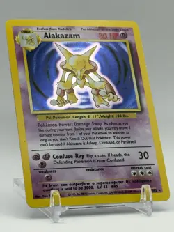 Pokemon TCG Alakazam Base Set 1/102 Holo 1999-2000 Wizards Base Set Copyright... - Image 4