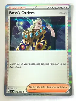 Boss’s Orders 172/193 Holo Rare Paldea Evolved Pokemon - Pack Fresh Near Mint NM - Image 1
