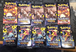 10 x Pokemon TCG Shinging Fates Factory New Sealed Booster Lot 10 Packs - Image 1