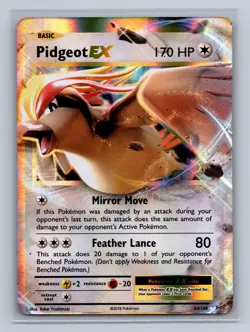 Pokemon XY - Evolutions #64/108 Pidgeot EX Ultra Rare - Image 1