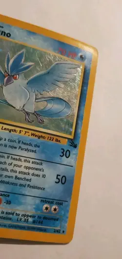 Pokemon TCG Articuno Fossil Holo Unlimited Rare Vintage Card 2/62 - Image 4