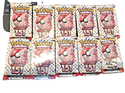 10 x Pokemon TCG Scarlet Violet 151 Factory New Sealed Booster Lot 10 Packs - Image 1
