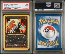 Pokemon Entei 34/53 PSA 9 Mint - 3rd Movie Promo WOTC Reverse Foil Holo - Image 3