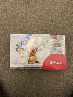 Pokemon TCG: SV8.5 Prismatic Evolutions Costco 2-Pack - ETB & Booster Bundle - Image 1