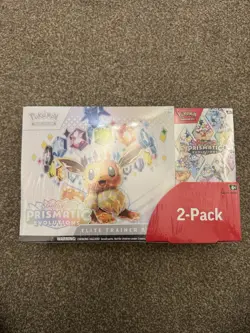 Pokemon TCG: SV8.5 Prismatic Evolutions Costco 2-Pack - ETB & Booster Bundle - Image 2