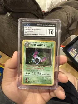 CGC 10 GEM MINT Dark Golbat Japanese Team Rocket 42 Holo Pokemon Card TCG - Image 1