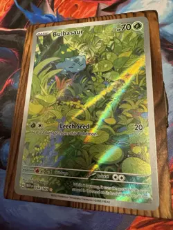 Pokemon TCG Bulbasaur Holo Card 166/165 Scarlet & Violet 151 Illustration Rare - Image 3