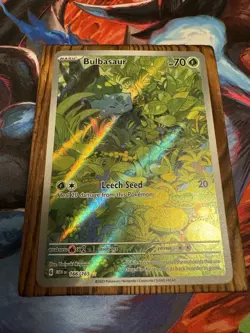 Pokemon TCG Bulbasaur Holo Card 166/165 Scarlet & Violet 151 Illustration Rare - Image 4