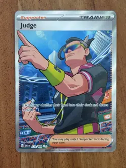 Pokemon TCG Judge 222/182 Destined Rivals Trainer Card Ultra Rare NM - Image 1