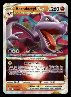 Aerodactyl VSTAR 093/196 Holo Rare VSTAR Lost Origin Pokemon Near Mint - Image 1