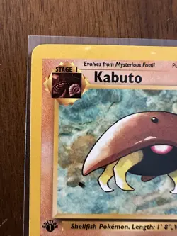 Pokemon TCG Kabuto Fossil 1st Edition Common Card 50/62 - Image 2