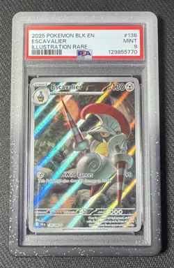 Pokemon Escavalier 138 Black Bolt PSA 9 MINT - Image 1