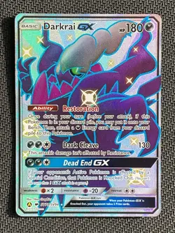 Darkrai GX NM LP SV70 Hidden Fates Shiny Vault Pokemon TCG Card 2019 - Image 2