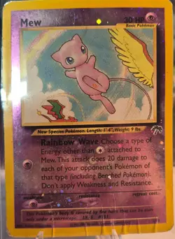 Mew 1/18 Southern Islands Pokemon TCG DAMAGED RARE VTG - Image 2
