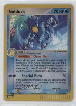 Golduck Reverse Foil Pokemon EX Sandstorm #17 2003 - Image 1