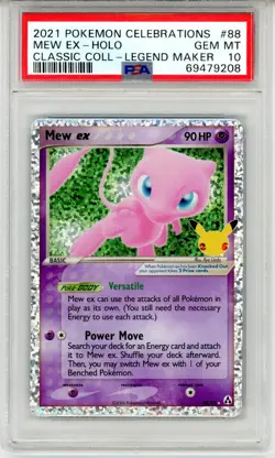 2021 Pokemon Celebrations Mew ex Classic Collection PSA 10 GEM MT #88 Holo - Image 1