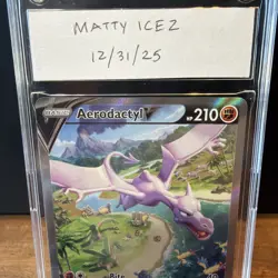 2022 POKEMON SWORD & SHIELD LOST ORIGIN #180 FULL ART AERODACTYL V - Image 2