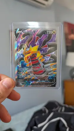Pokemon Giratina v Full Art Ultra Rare TCG Card SWSH Lost Origin 185/196 - Image 1
