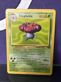 1999 Pokemon TCG Vileplume Jungle 31/64 Regular Unlimited Rare HP - Image 1