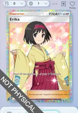Pokemon TCG POCKET - Erika Full Art 2⭐, Genetic Apex, English - Image 1