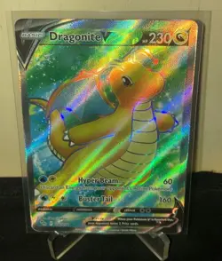 Dragonite V 76 / 78 Pokemon GO 2022 Full Art Holo Ultra Rare NM NEVER PLAYED - Image 2