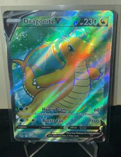 Dragonite V 76 / 78 Pokemon GO 2022 Full Art Holo Ultra Rare NM NEVER PLAYED - Image 3